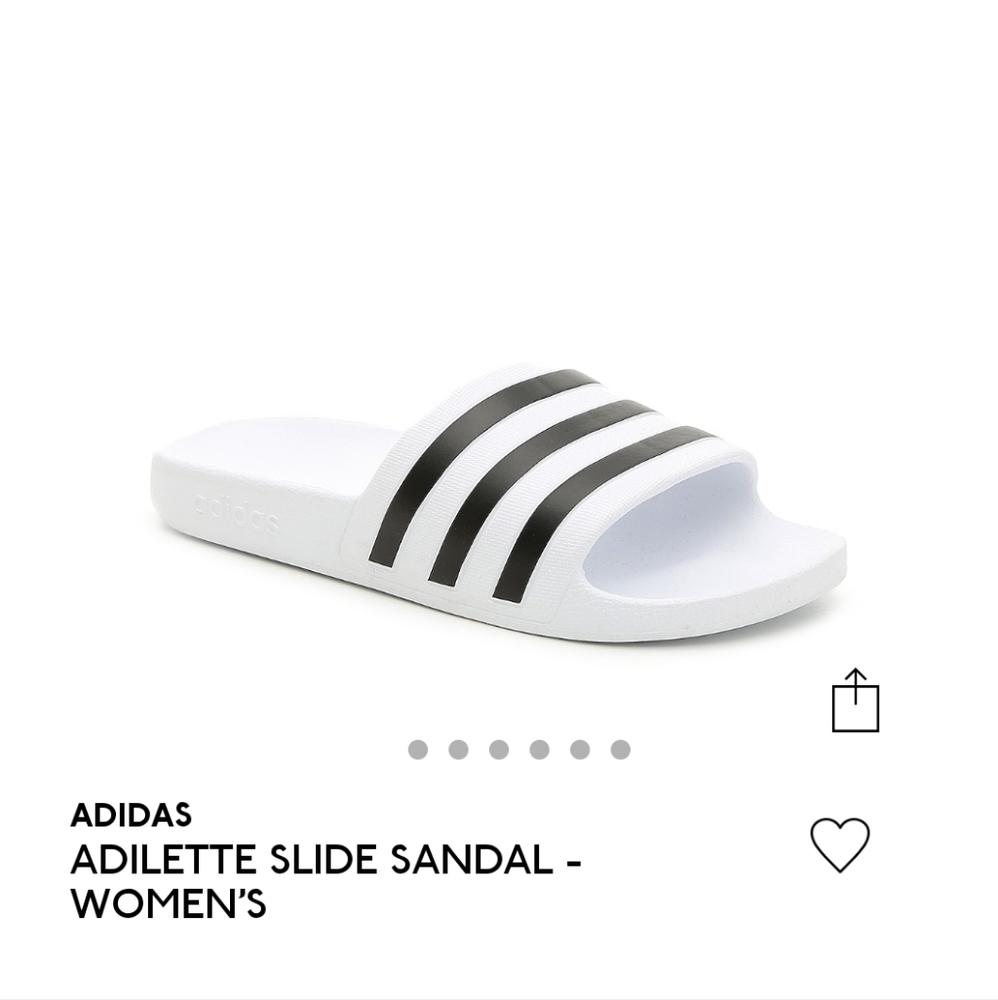 New Authentic Womens Adidas Slides